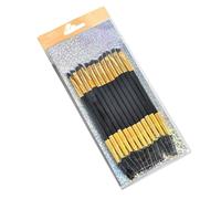 FOYTOKI 12 Piezas Cepillo Cosmético de Doble Punta para Rímel y Cejas, Peine en Espiral para Pestañas, Fibra Artificial, Color Dorado, para Uso Doméstico y Salón Profesional