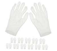 FOYTOKI 12pares Guantes De Algodón Suaves y Cómodos Para Mujeres Hombres y Trabajo