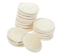 FOYTOKI 18piezas Limpiador de Lufa Corporal Natural Discos Limpiadores para Desmaquillante Esponja Vegetal Pequeña para Uso Ducha y Hogar