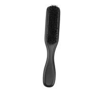 FOYTOKI 1pieza Cepillo De Barba De Cerda Natural Mango Para Cuidado Masculino Accesorio Práctico De y Estilo Personal Color Negro