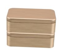 FOYTOKI 2 Cajas De Hojalata Vacías Rectangulares Para Guardar Joyas Y Artículos De Papelería, Organizadores Para El Hogar Con Tapas, Contenedores Para Manualidades, Tarjeteros, Cajas Para