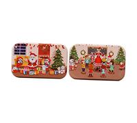 FOYTOKI 2 Juegos Christmas Wood DIY Educational Puzzle Toy For Children Parent Child Interaction Hands Skill Training