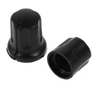 FOYTOKI 2 Perillas de Control de Volumen Perillas Giratorias de Plástico Negro Resistentes y Versátiles para Dispositivos Electrónicos para Intercomunicadores