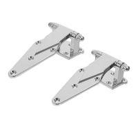 FOYTOKI 2 Piezas Bisagra Oculta de Aleación de Zinc, Bisagra para Puerta Industrial, Fácil Instalación, Diseño Ajustable, Resistente Temperatura, Plata, para Equipos de Refrigeración