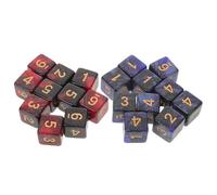 FOYTOKI 20 Dados Acrílicos Numéricos del 1 al 6 para Juegos de Mesa, Ligeros y Portátiles, Ideales para Actividades Aula y Juegos de Guerra Color Aleatorio