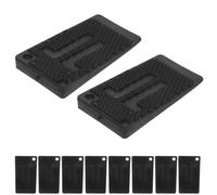 FOYTOKI 20 Piezas Almohadillas Antideslizantes para Muebles Niveladoras de Plástico Flexible para Lavadora Refrigerador Sofá y Armario Protección Piso Estable Negro