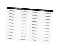 FOYTOKI 2hojas Cejas Curvas Pegatinas Larga Duración Parche Artificiales Fácil De Usar