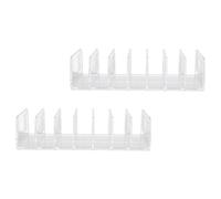 FOYTOKI 2piezas Caja Organizadora De Maquillaje Rejillas Estante para Almacenaje De Sombras De Ojos y Polvos Compactos Separador De Cosméticos Diseño Compacto para Tocador o Tienda