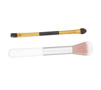 FOYTOKI 2piezas Pincel Iluminador Para Sombras De Ojos Pincel De Maquillaje Cosmético Herramientas De Maquillaje Para Mujeres Difuminador De Doble Punta De Para Sombras De Ojos