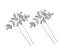 FOYTOKI 2piezas Tocado De Novia Horquilla Para Novia Accesorios De Para Boda y Dama De Honor Diseño U-shape Para Tocados De y Horquillas De Boda