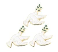 FOYTOKI 3 Piezas Broche de con Rama de Olivo de Metal para Ropa Mochilas Sombreros y Accesorios de y Elegancia para Hombres y Mujeres