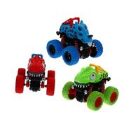 FOYTOKI 3 Piezas Juguetes de Coches Todoterreno de Inercia de Vehículos Educativos Creativos y Coloridos para Niñas Resistentes Estimular la Curiosidad Infantil