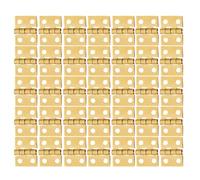 FOYTOKI 30 Bisagras en Miniatura de Cobre Dorado para Cajas de Madera, Alta Dureza y Resistencia al Óxido, Ideales para Proyectos DIY y Decoración de Cajas Pequeñas