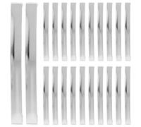 FOYTOKI 30 Piezas Pinzas Cabello Estilo Francés de Metal Plata, Diseño Resistente y Fácil de Pintar, Ideales para Manualidades y Fiestas de Verano
