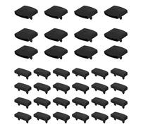 FOYTOKI 36 Tapas de Plástico Abs para Listones de Cama Negros, Accesorios para Reparación y Conexión Segura en Marcos de Madera, Pack de Repuesto para Tareas de Mantenimiento