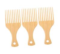FOYTOKI 3piezas Bambú De Peines De Corte De Pelo Aceite y Dientes Anchos Para Hombres Accesorios Para Desenredar El Cabello El Baño