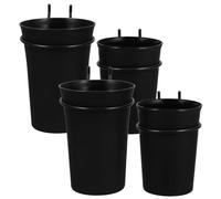 FOYTOKI 4 Piezas Organizador de Tablero Perforado para Herramientas, Negro | Plástico y Acero, Almacenamiento Modular con Ganchos, Taller y Garaje, Piezas y Puntas de Destornillador
