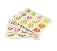 FOYTOKI 4 Piezas Puzzle de Madera Educativo para Juguete de Aprendizaje de Relación Familiar y Amistades Material de Madera
