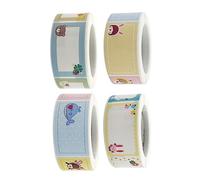 FOYTOKI 4 Rollos Pegatina Nombre Personalizada De Pegatinas Para Marcar Nombres Escritos Mano Colegio y Organización