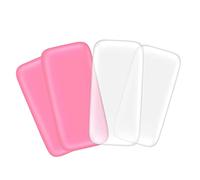 FOYTOKI 4piezas Almohadillas De Silicona Para Frente Accesorios Para Extensiones De Pestañas Herramientas De Maquillaje Transparente y Rosa