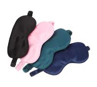 FOYTOKI 4piezas Para Dormir Antifaz De Seda Lavable Ligero Suave Para Mujeres Viaje Hogar Hotel Tren Bloquea La Luz Dormir Rápido