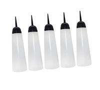 FOYTOKI 5piezas Bote de Champú de Botellas de Tinte Cabello Recargables Boquilla Oblicua para Uso Salón Envase de Tinte Rellenable