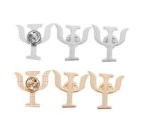 FOYTOKI 6 Piezas Alfileres de Broche con Símbolos de Psicología Broches Decorativos para Mujeres y Hombres Joyería Médica para Profesionales Pines y Plata Accesorios Versátiles para