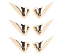 FOYTOKI 6 Tapas Metálicas Doradas para Punteras de Tacón Alto Protectores para Zapatos Femeninos, Resistentes al Desgaste y Fáciles de Instalar en Actividades Sociales