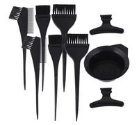 FOYTOKI 9piezas Kit para Teñir Cabello con Pinceles Cuenco y Pinzas Herramientas Profesionales para Coloración y Tintura Salón o Uso Doméstico
