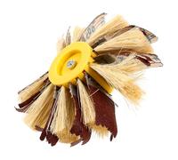 FOYTOKI Accesorios De Lijado Para Herramientas Rotativas Rueda De Sisal 120 Grano 6.29X6.29X3.54In Pulidora Para Muebles De Madera Uso En Carpintería