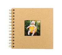 FOYTOKI Álbum de Fotos para Bebés Amarillo DIY 20 Páginas de Papel para Decoración y Recuerdos Familiares Personalizados