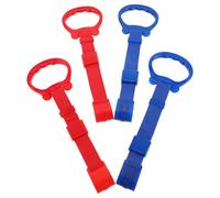 FOYTOKI Anillas de Gimnasia para Pequeños 4 Unidades Colores Rojo y Azul Equipo de Ejercicio Infantil Materiales Seguros PP y Nailon Ideales para Desarrollo Muscular y Primeros Pasos