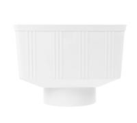 FOYTOKI Bajante Rectangular de PVC para Canalón Salida de Bajante, Accesorio para Canaletas de Lluvia, Diseñado para Sistema de Captación en Cobertizos y Áreas Exteriores