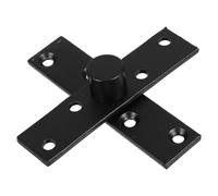 FOYTOKI Bisagra de Puerta de Pivote Central Bisagra Pivotante Oculta de Acero Inoxidable 360 Grados Negro Estructura Superior E Inferior para Puertas de Madera Decoración del Hogar