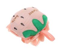 FOYTOKI Bola de Ducha Exfoliante de Fresa Esponja de Baño de Doble Cara para Adultos para Ducha y Limpieza Corporal