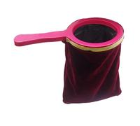 FOYTOKI Bolsa Mágica Roja para Trucos de Escenario Asa, Bolsa Grande de Plástico y Franela para Hacer Desaparecer Objetos en Actuaciones