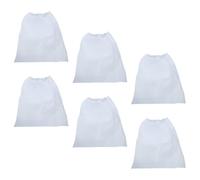 FOYTOKI Bolsas Recolectoras de Polvo para Aspiradora de Uñas 6 Unidades Blancas de Tela No Tejida Accesorio Reutilizable para Salón de Manicura y Colectores de Polvo Uñas