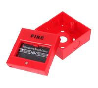 FOYTOKI Botón de Alarma de Incendio Manual Reiniciable Rojo Llave, Interruptor de Llamada de Emergencia para Sistemas Convencionales de Seguridad contra Incendios, Pulsador para
