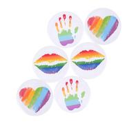 FOYTOKI Broches De Esmalte De Arcoíris 6 Piezas, Broche De Metal Para Ropa, Pin Orgullo Lgbtq, Accesorios Para Mochila y Sombrero, Tamaño Pequeño, Unisex Para Uso Diario
