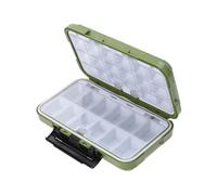 FOYTOKI Caja de Aparejos de Pesca Resistente con Anillo de y Tapa Transparente para Organizar Accesorios de Pesca