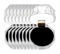FOYTOKI Caja de joyería para anillos, caja para guardar anillos, 20 unidades, plástico flocado, organizador versátil para exhibir joyas y uso diario