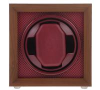 FOYTOKI Caja Enrolladora Automática de Relojes Vintage de Madera Marrón Tres Engranajes Ajustables y Motor Silencioso, Adecuado para Regalos a Familiares y Cercanos