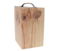 FOYTOKI Calzo para Rueda de Remolque de Motocicleta de Madera Dura, Tamaño 20x16x9 Cm, Bloque Antideslizante para Camiones y Autocaravanas, Accesorio para Inmovilizador de Ruedas