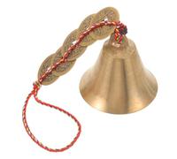 FOYTOKI Campana Colgante China con Cuerda de Algodón, Cinco Monedas, Diámetro 5 Cm, Adorno para Puertas y Hogares, Símbolo de y Éxito