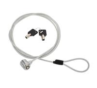 FOYTOKI Cerradura de Seguridad para Portátil con Cable de 2 Metros | Aleación de Zinc, Resiste Desgaste y Palanca, Instalación Fácil, Portátil, para Oficina, Escuela y Hogar