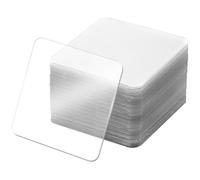 FOYTOKI Cinta Adhesiva de Doble Cara 100 Piezas Autoadhesiva Cuadrada de Acrílico Transparente y Resistente para Colgar Cuadros y Objetos en Interiores