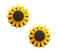 FOYTOKI Clip Diseño de Girasol Ambientador de Ventilación para Coche de Plástico 2 Piezas para Aromaterapia y Difusión de Perfume Interior