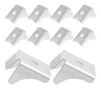 FOYTOKI Clips Metálicos para Estantes de Gabinete, 10 Piezas Soporte de Estantería para Archivadores y Muebles, Accesorios Resistentes para Cocina y Oficina, Clips de Soporte para