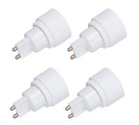 FOYTOKI Convertidor de Portalámparas G9 a E14 4 Piezas Duradero y Fácil de Instalar, Adaptador para Bombillas LED Lámparas de Mesa y Techo