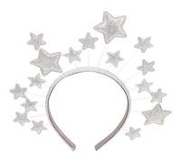 FOYTOKI Diadema de Estrellas Brillante para Fiestas Navideñas y Despedidas de Soltera Diseño Cinta Colorida Ligera y Cómoda Accesorio Decorativo para Cabello Femenino 1 Pieza